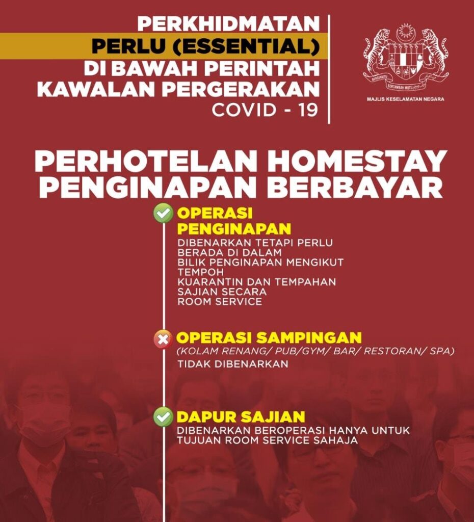 Perintah Kawalan Pergerakan: Perkhidmatan Perlu dan Bukan 